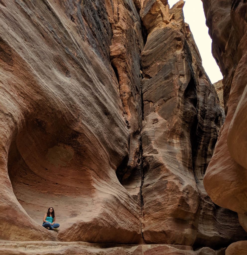 Woman in Petra site