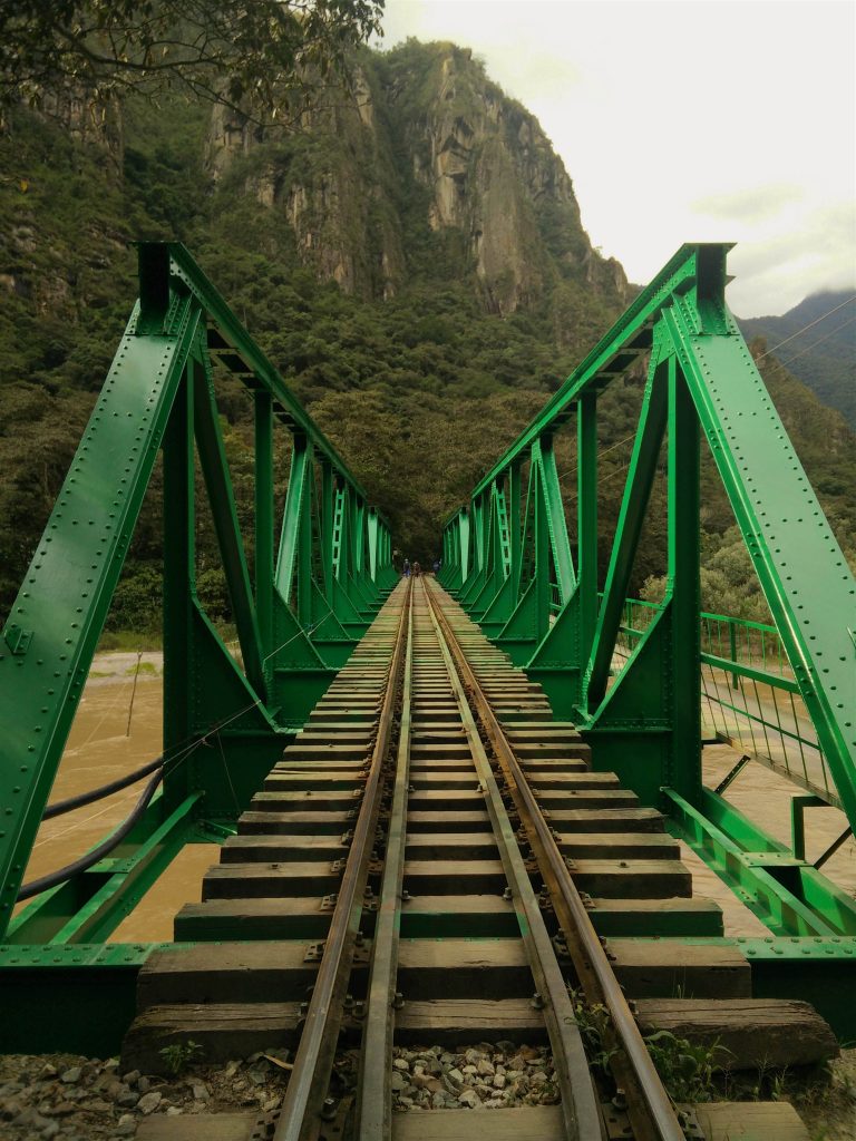 The train tracks on the walk to Aguas Calientes