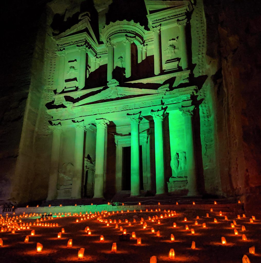Petra by night